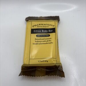 Pharmacopia Body care Travel Size Citrus Body Bar Soap 1.5 oz Best Western Hotel